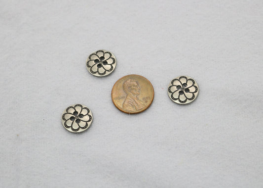 Metal Flower Buttons – 1 Pound Lot