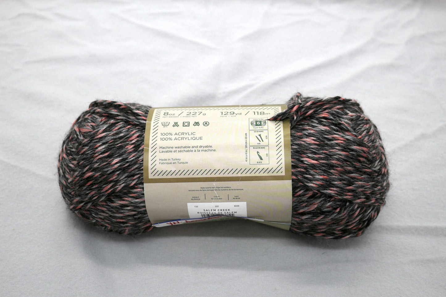 Lion Brand Hometown Yarn Skein – Bulky Acrylic Yarn – Super Bulky Weight