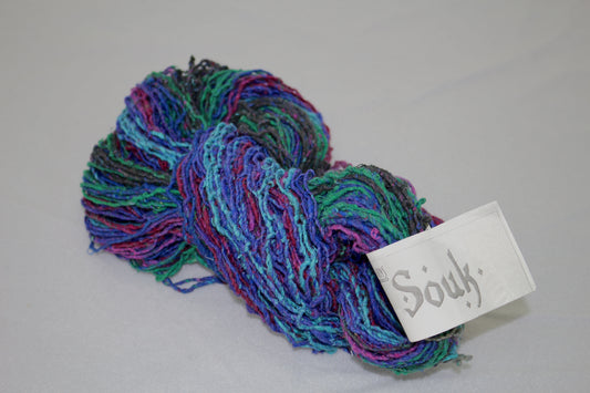 Cascade Yarns Souk – Silk Wool Blend Yarn – Multicolor Textured
