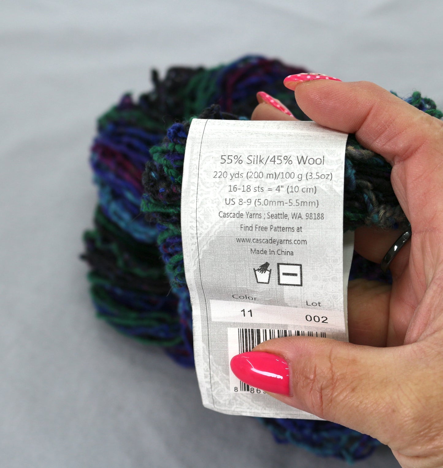 Cascade Yarns Souk – Silk Wool Blend Yarn – Multicolor Textured
