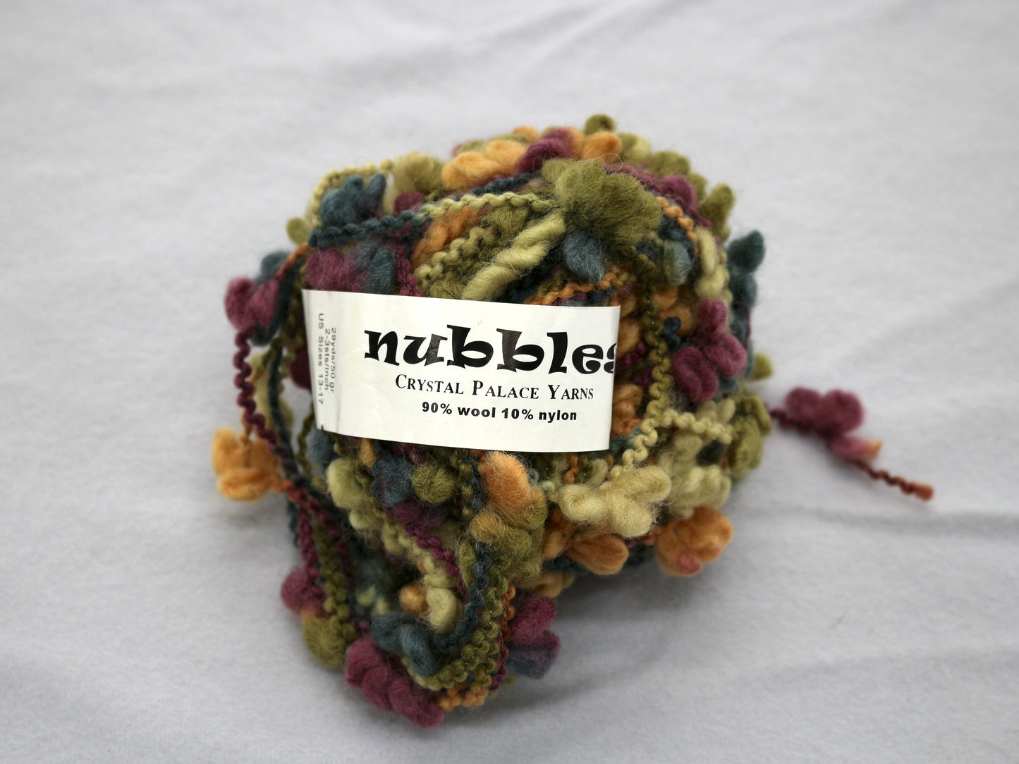 Crystal Palace Nubbles Yarn – Textured Wool Blend Novelty Yarn – Multicolor Bobble Yarn