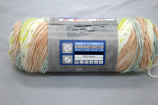 I Love This Yarn Print – After Dinner Laughs – Pastel Speckle Acrylic Yarn