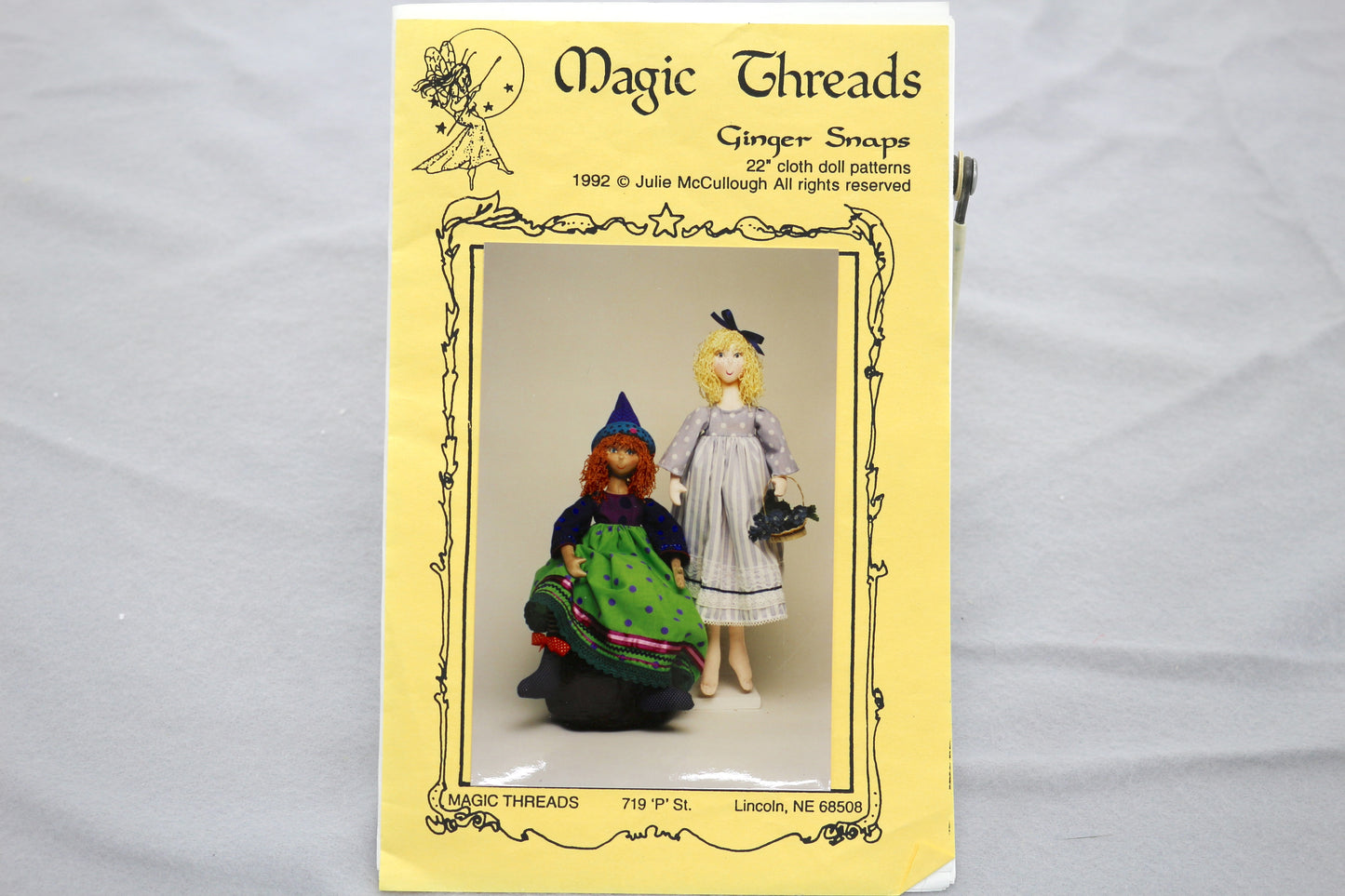 Magic Threads Ginger Snaps 22" Cloth Doll Sewing Pattern