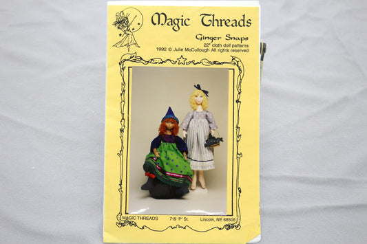 Magic Threads Ginger Snaps 22" Cloth Doll Sewing Pattern