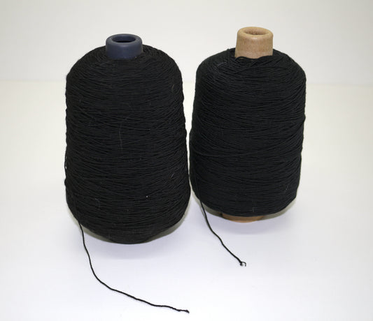 Black Elastic Thread Cones – Bundle of 2 Large Rolls – Sewing & Serger Thread