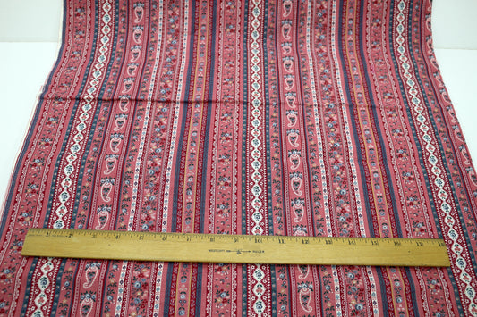 Pink Vines Wallpaper Cotton Fabric 45" x 2.5 yds