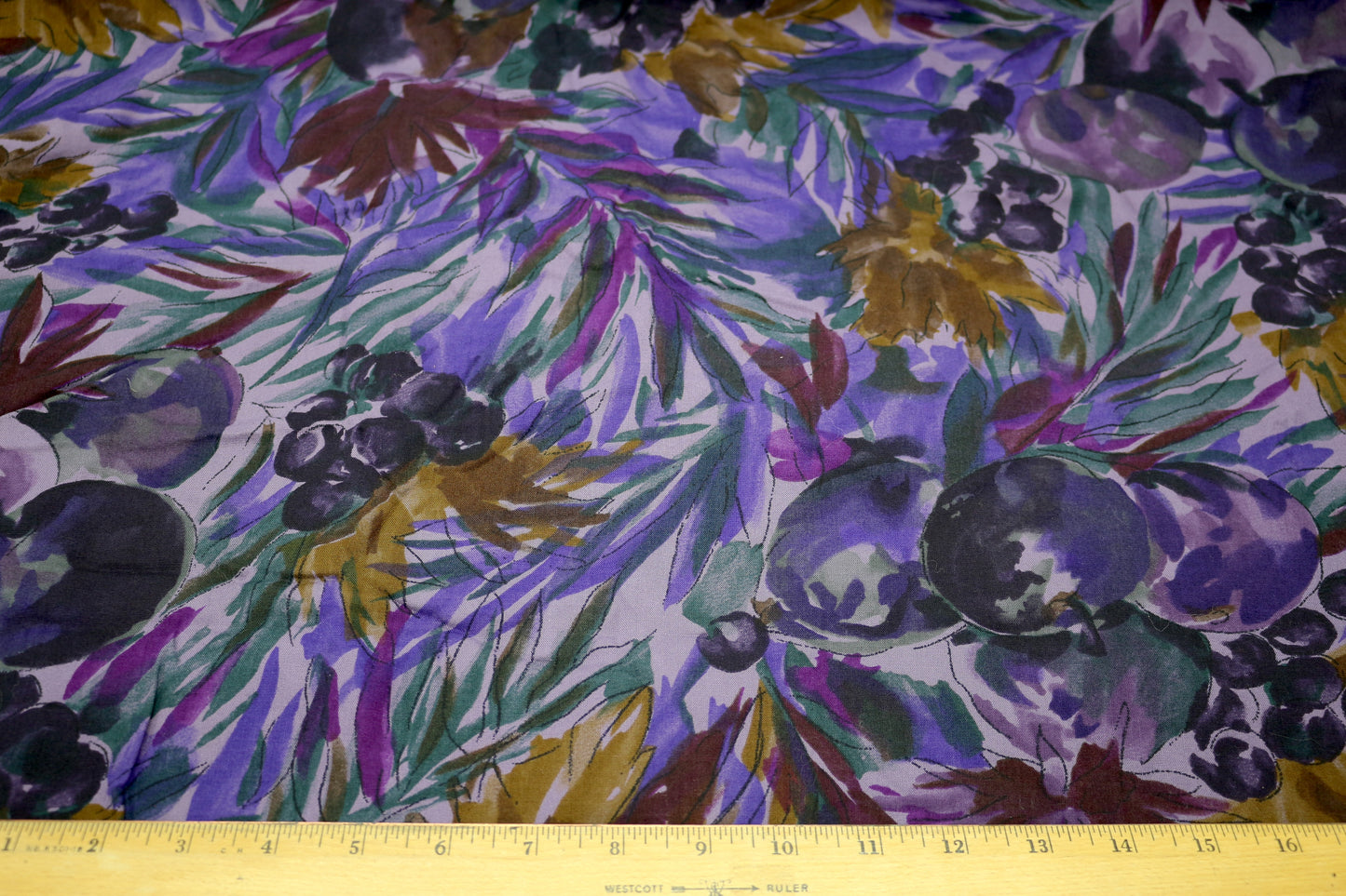 Purple Fantasy Cotton Apparel Fabric  55" x 2.25y