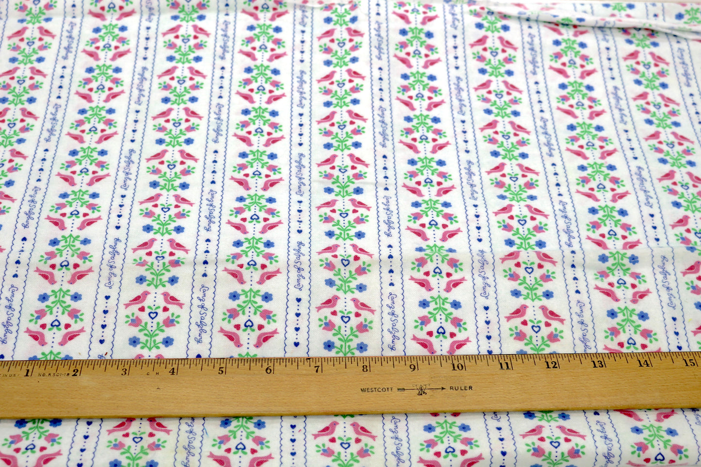 Birdsong Cotton Flannel Fabric 45" x 1.5yds