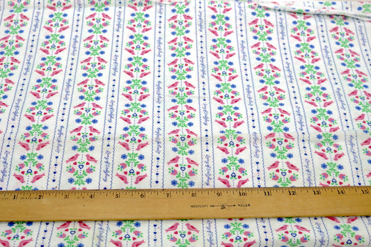 Birdsong Cotton Flannel Fabric 45" x 1.5yds
