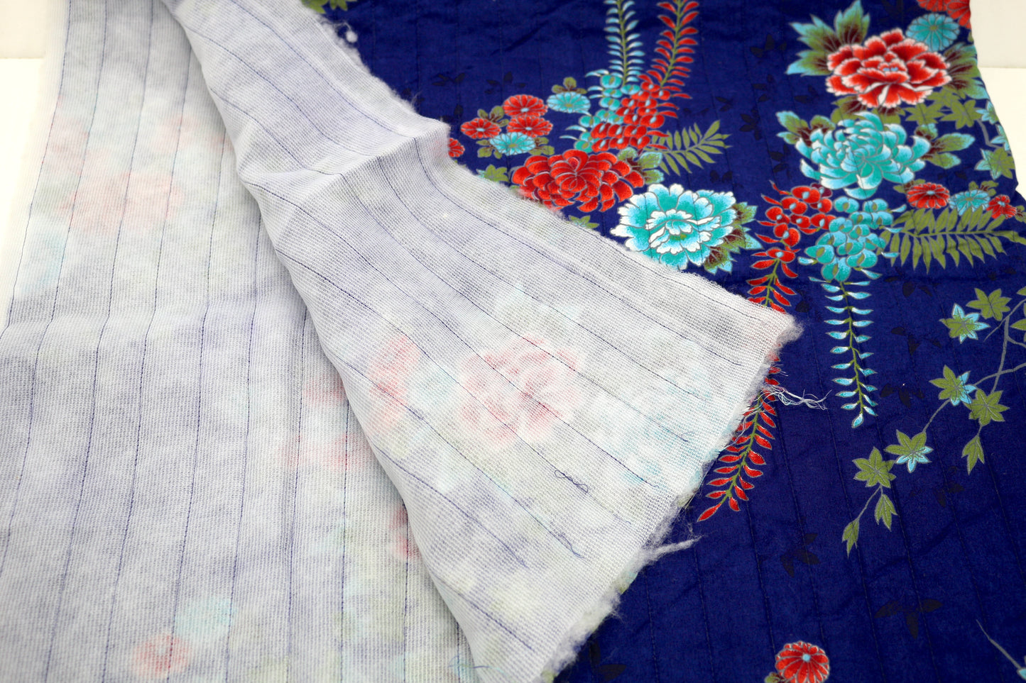 Quilted Asian Theme Fabric 42" x 43"