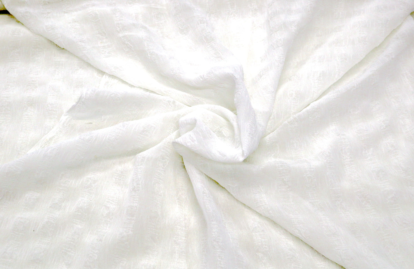 Sheer White with Square Design 44" x 5.25 yds