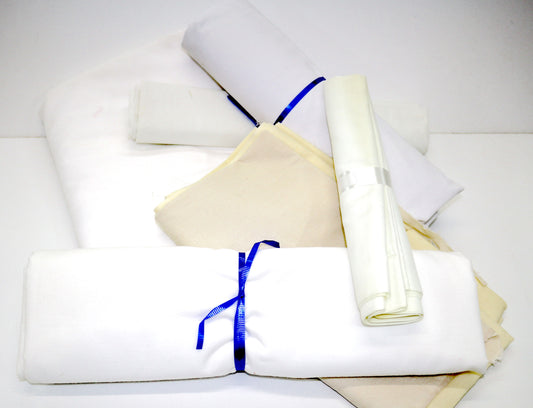 White Cotton Fabric By The Pound