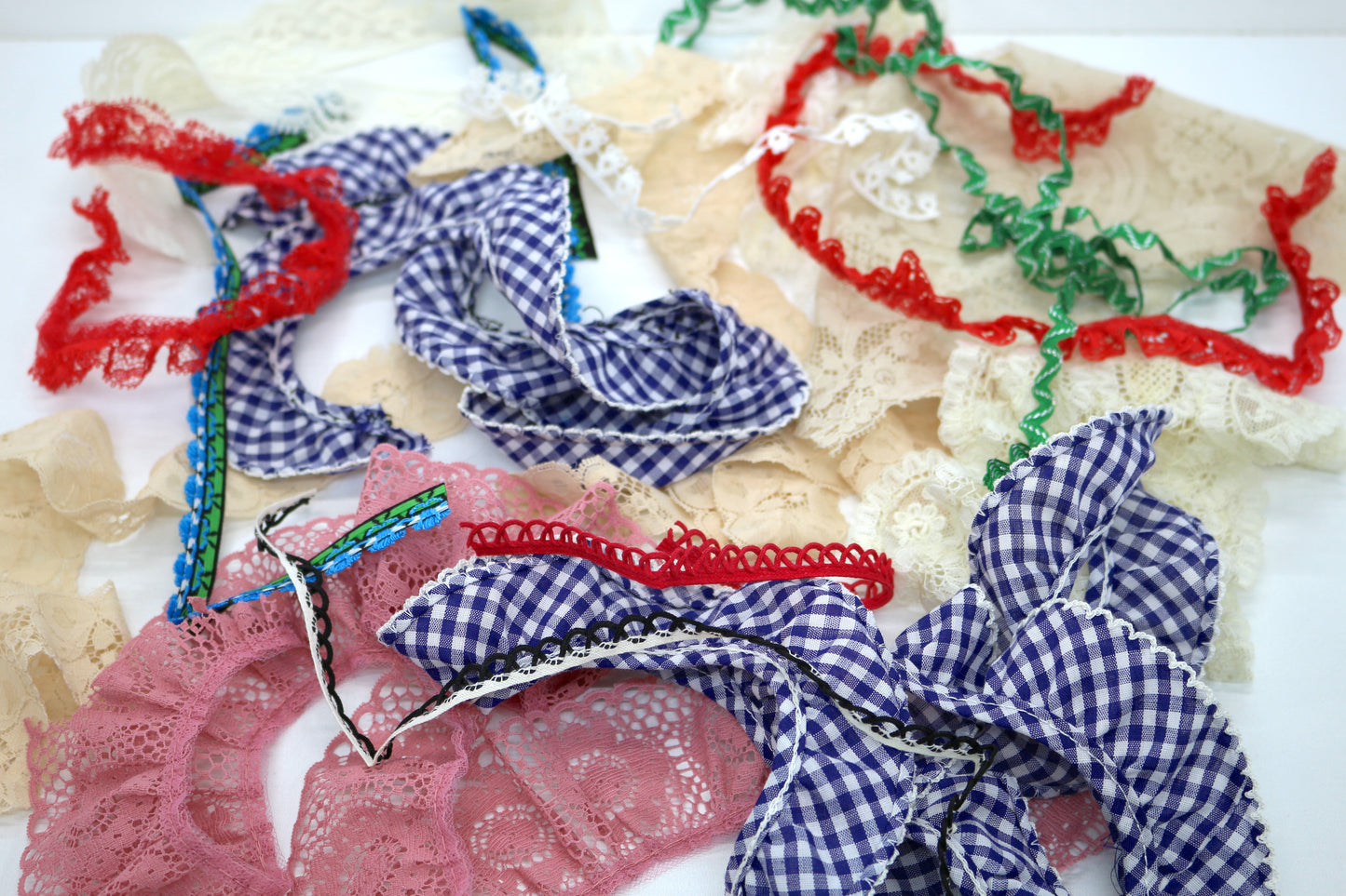Lace Trim Assortment – ½ Pound Craft Supply Bundle for Junk Journals, Sewing & More