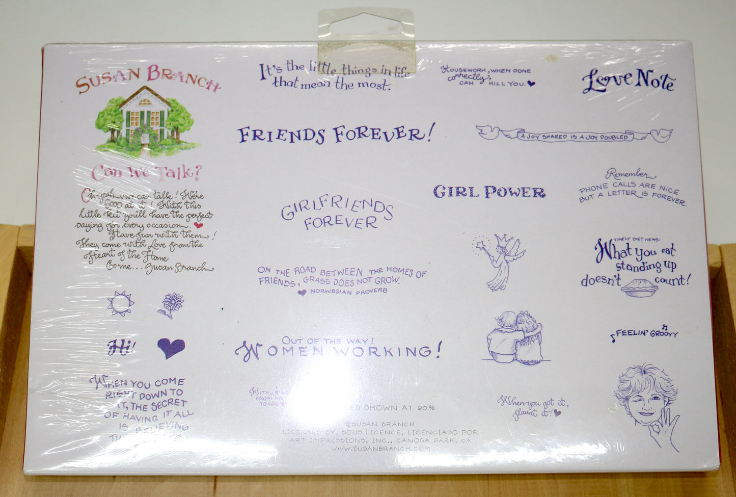Susan Branch Girlfriends Rubber Stamp Set