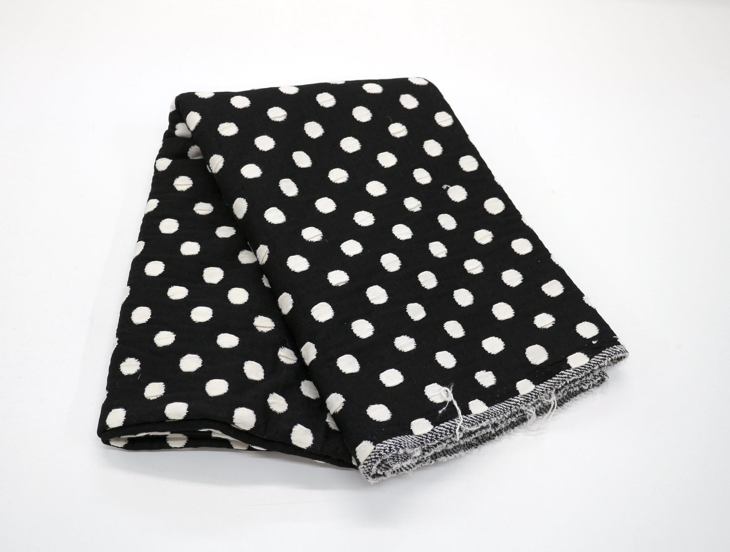 Polka Dot 2 way Stretch Knit Fabric 52" x 1.25 yds