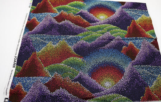 Multi Dot Design on Cotton Fabric 42" x 2 yds