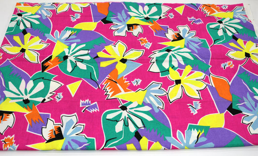 Vibrant Hawaii Nights Cotton Fabric 61" x 2 yds