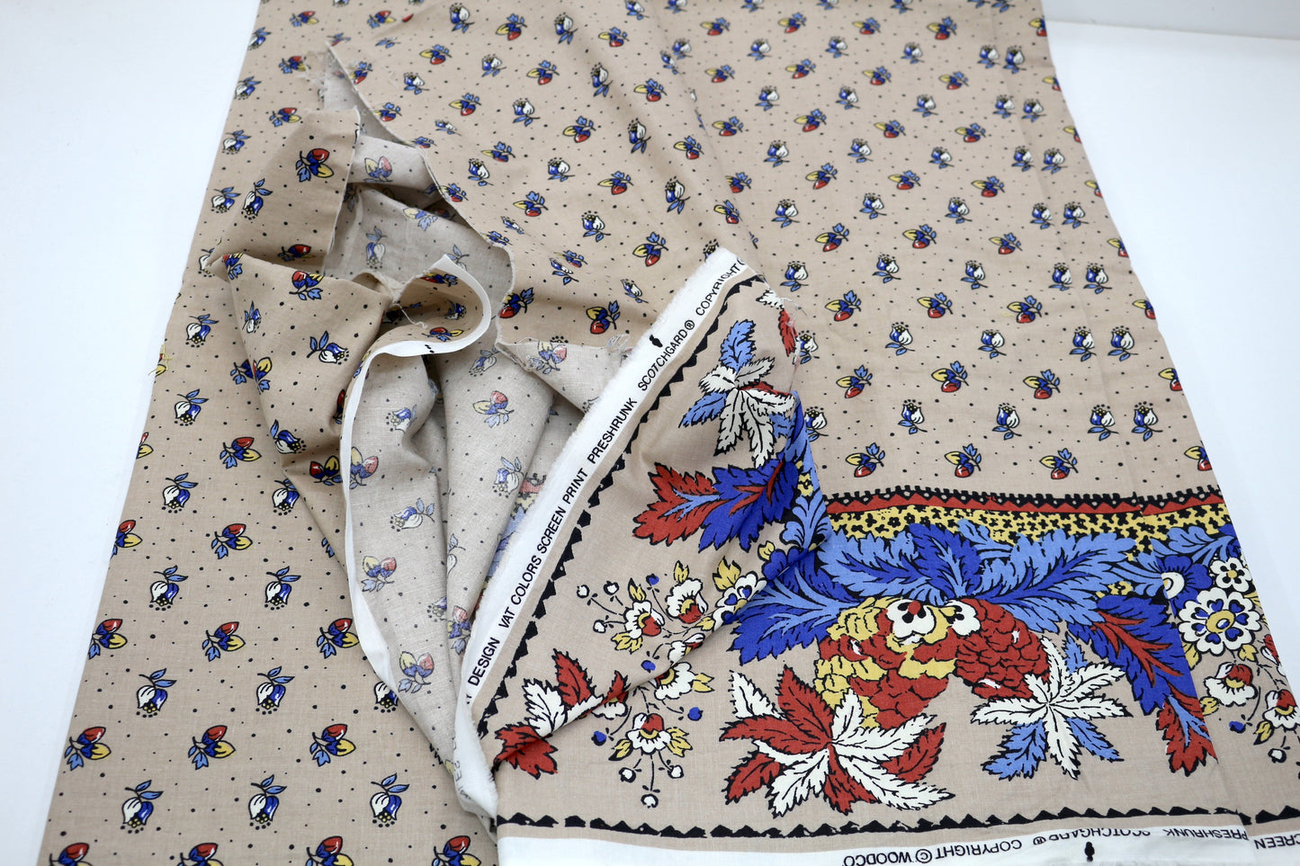 Wood Co Design Cotton Fabric 52" x 3.25 yds