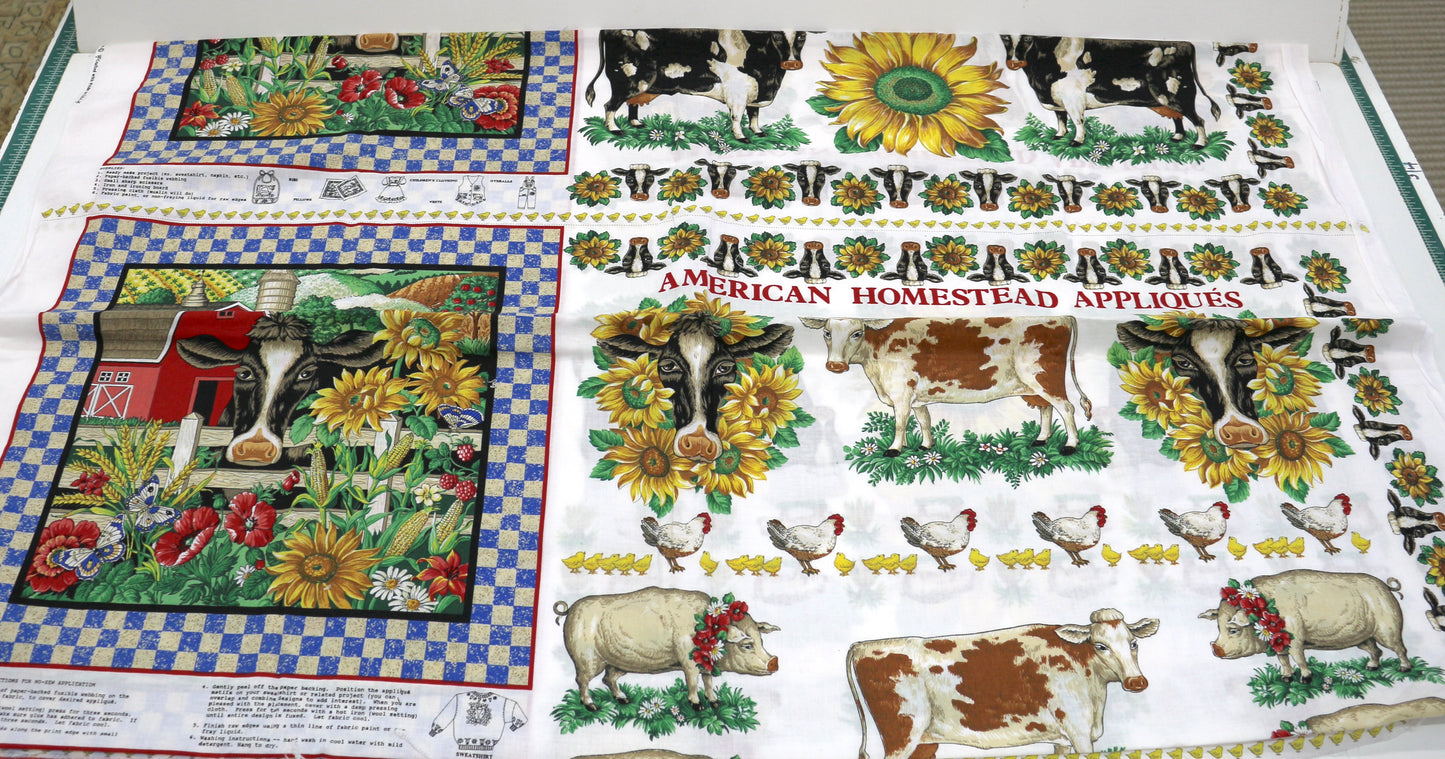 American Homestead Appliques Panel