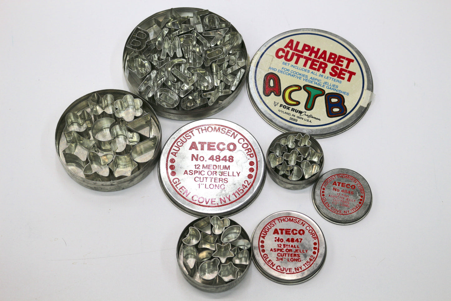 Ateco Aspic or Jelly Cutter Lot