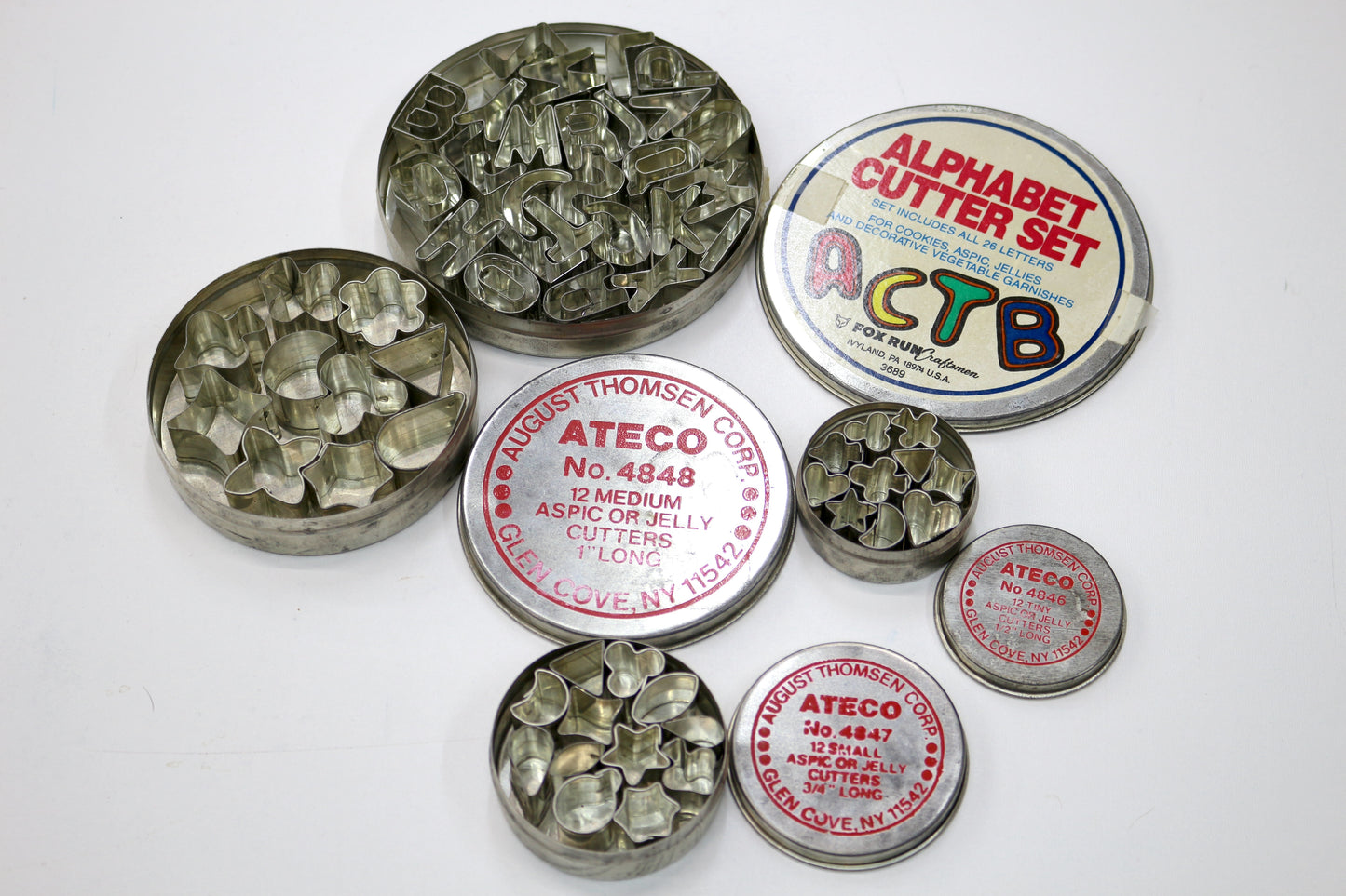 Ateco Aspic or Jelly Cutter Lot