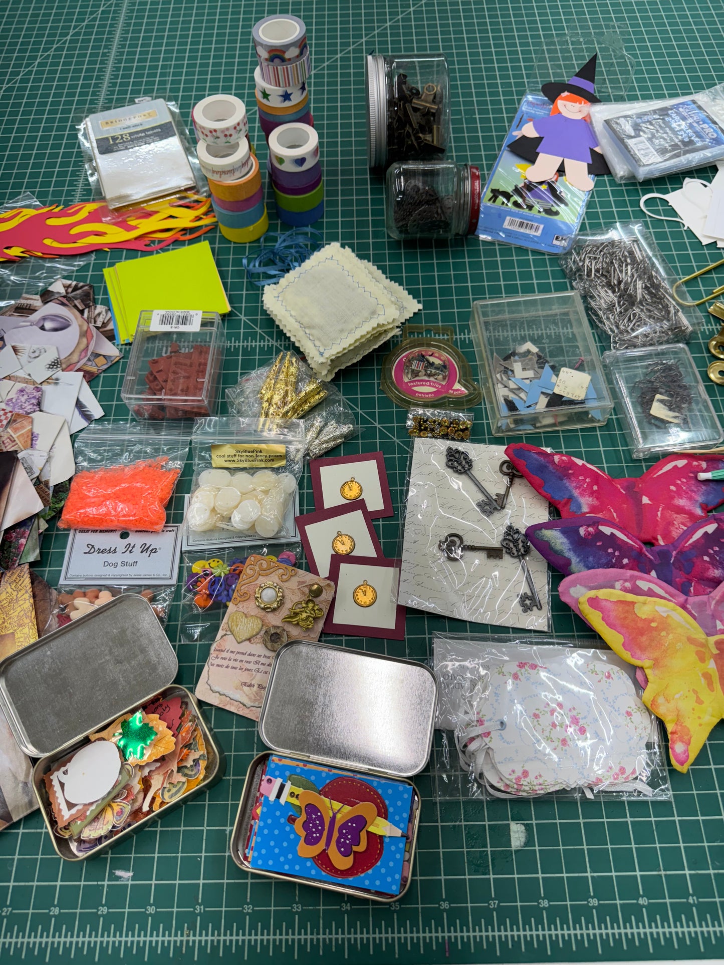 Mixed Media Maker Bundle — One Curated Set of Sequins, Papers & Crafty Bits