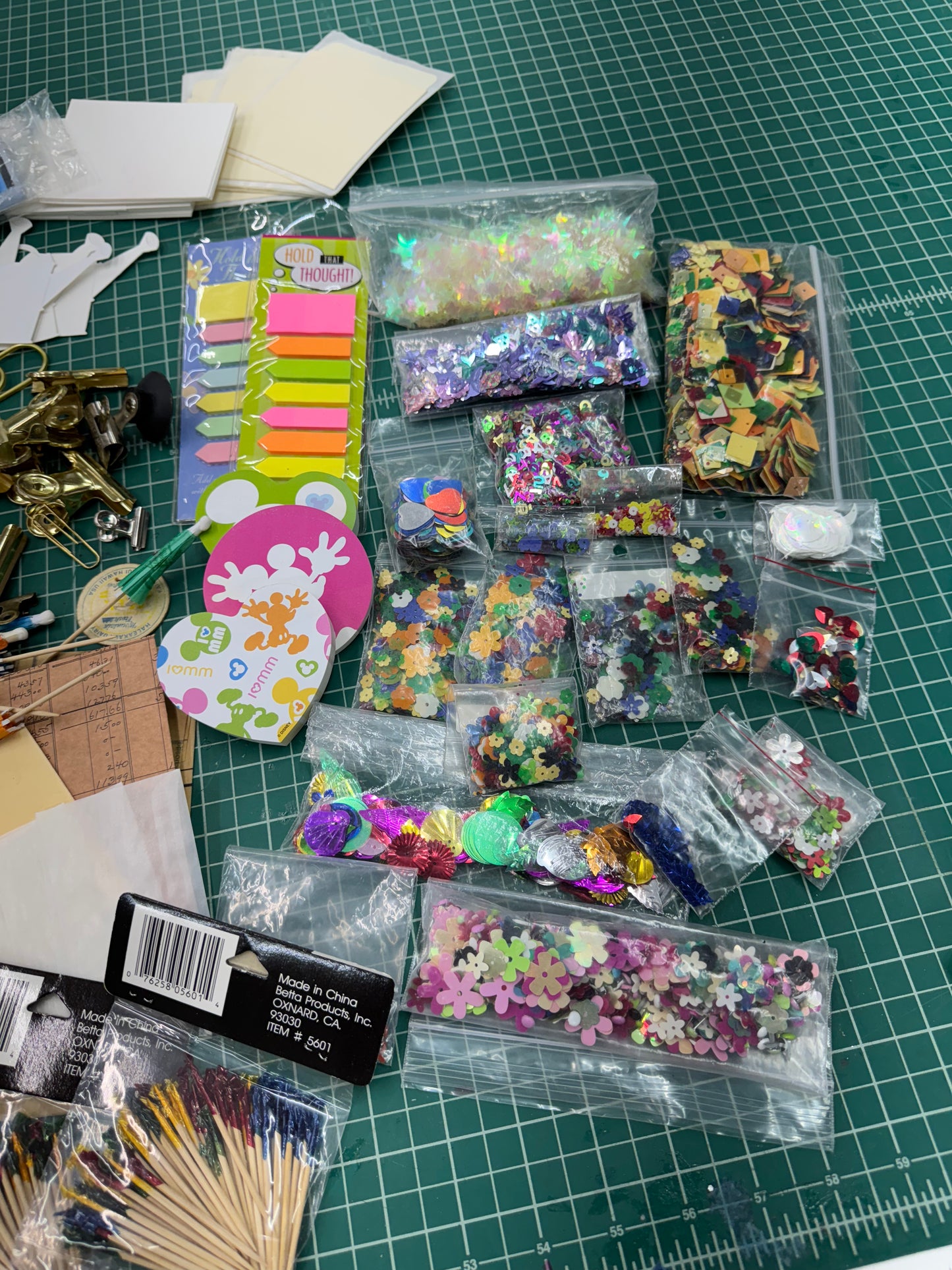 Mixed Media Maker Bundle — One Curated Set of Sequins, Papers & Crafty Bits