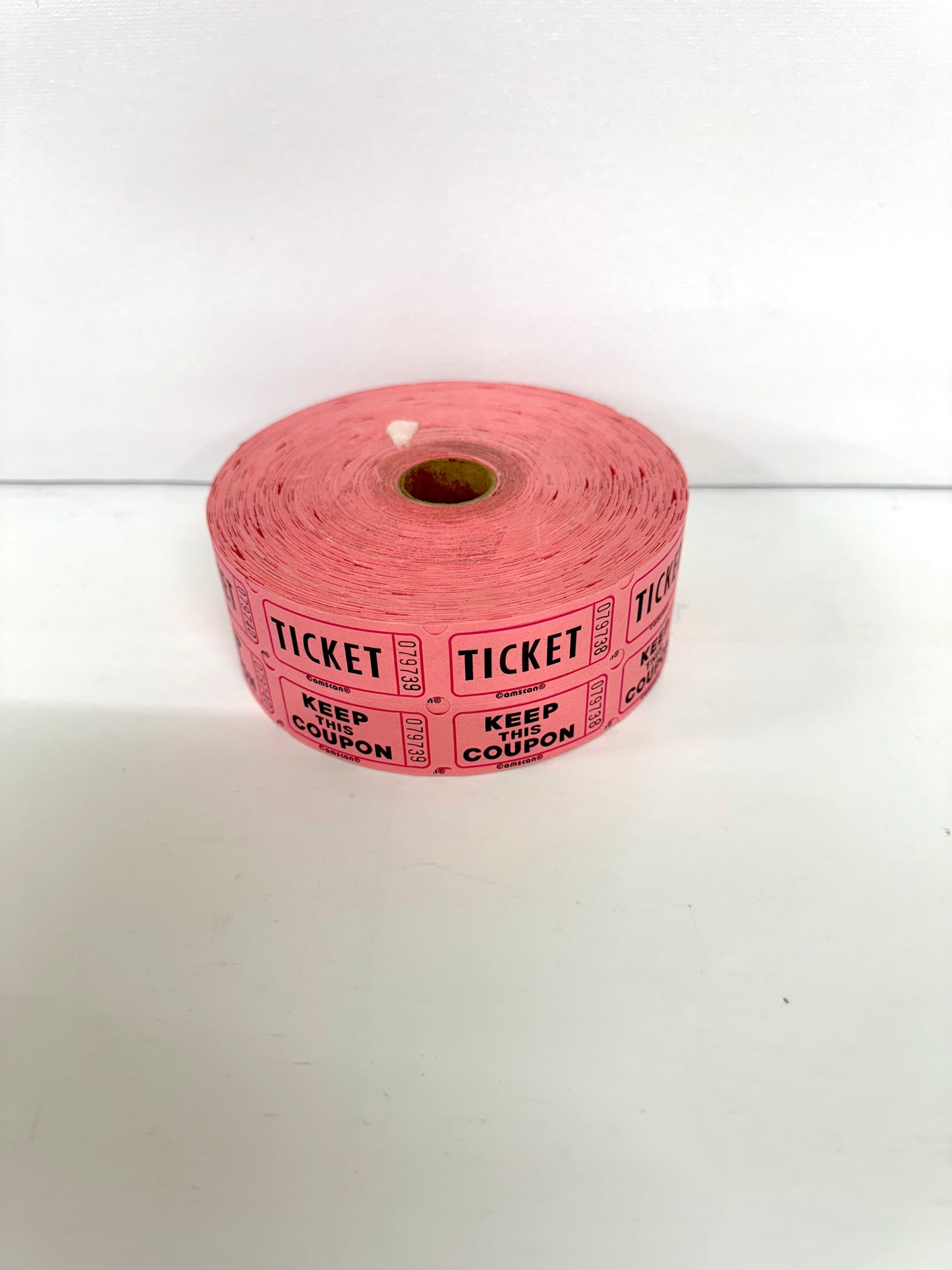 Pink Ticket Roll — “Keep This Coupon” — Perfect for Events & Crafts