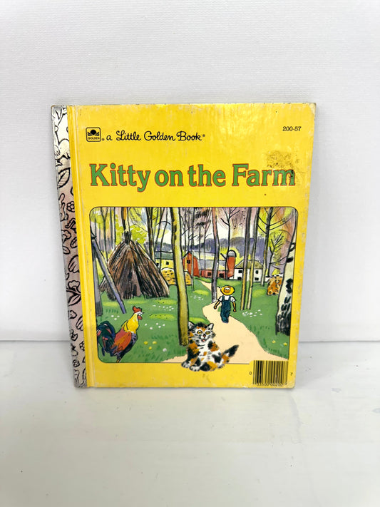 Little Golden Book — Kitty on the Farm  Vintage Charm for Reading, Collecting & Crafting