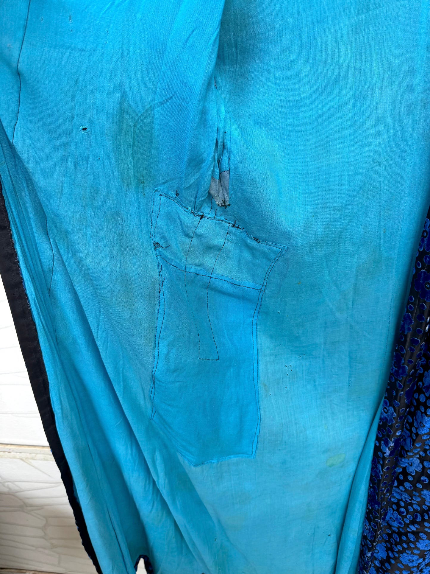 Vintage Handmade Coat — Fits Small to Medium — Mended & Full of Character