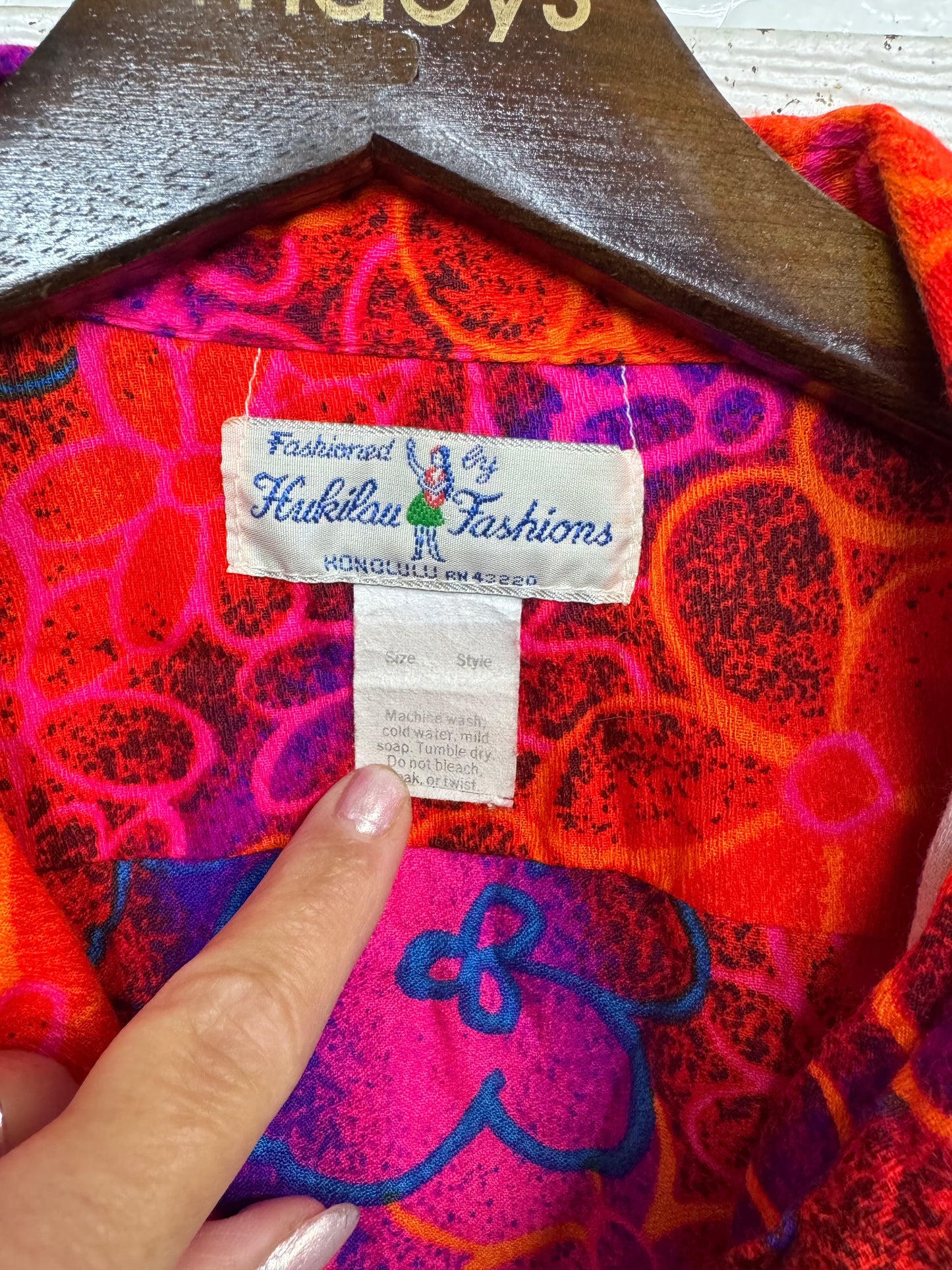 Bright Hawaiian Dress + Men’s Shirt Set — Size 16 (Fits a Modern Large) — Total Bikini Bottom Vibes