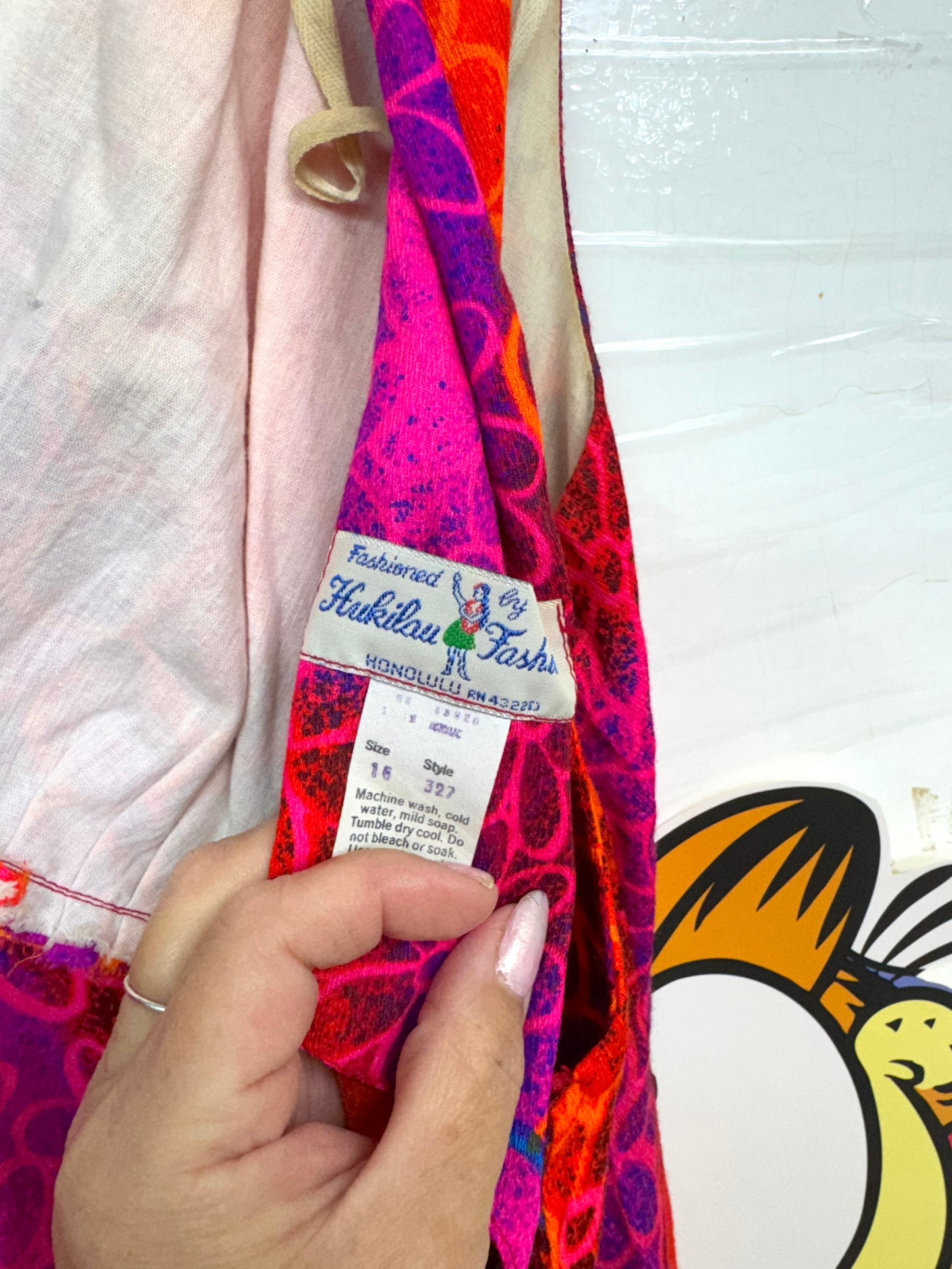 Bright Hawaiian Dress + Men’s Shirt Set — Size 16 (Fits a Modern Large) — Total Bikini Bottom Vibes