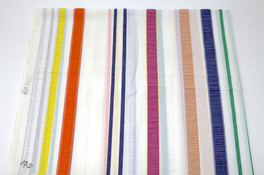 70's Vibes Seersucker Stripes Fabric - 44" x 1 yd