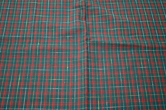 Holiday Plaid Cotton Fabric 58" x 1.5 yds
