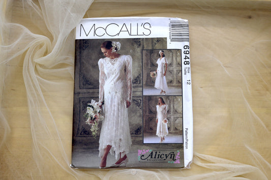 McCalls 6948 Misses Bridal Gowns and Bridesmaids' Dresses size 12