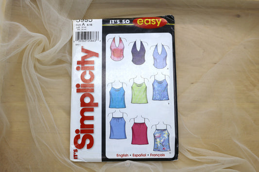 SImplicity 5995 Misses Tops Sewing Pattern size 6-16
