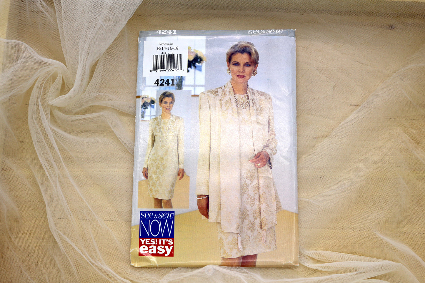 Butterick See and Sew 4241 Misses Jacket and Dress Sewing Pattern size 14-18