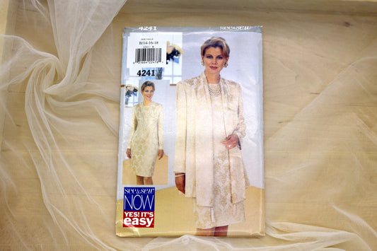 Butterick See and Sew 4241 Misses Jacket and Dress Sewing Pattern size 14-18