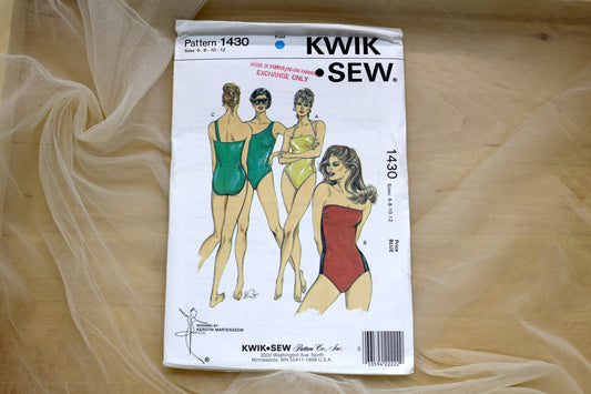 Kwik Sew 1430 Misses Swimsuit Sewing Pattern size 6-12