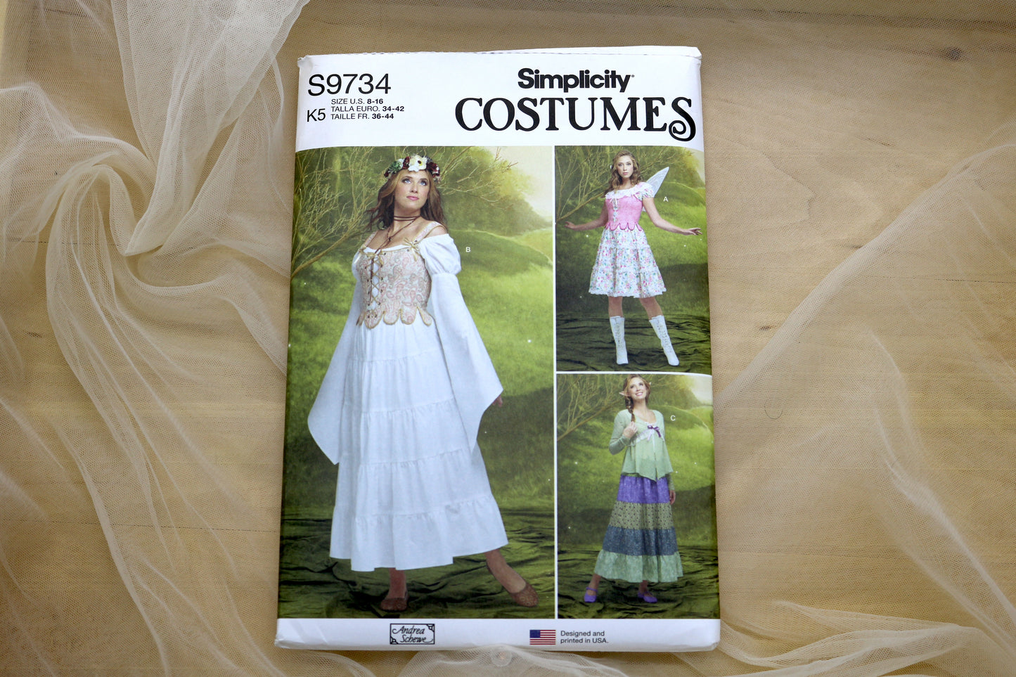 Simplicity Costumes 9734 Fairy, Elf Sewing Pattern size 8-16
