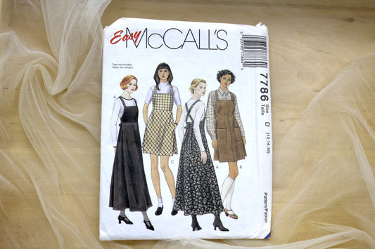 McCalls 7786 Misses Jumper in two Lengths Sewing Pattern size 12-16