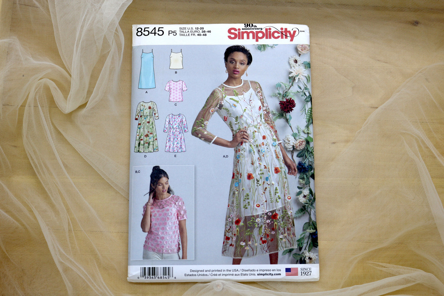 Simplicity 8545 Misses Slip Dress or Camisole Sewing Pattern size 12-20