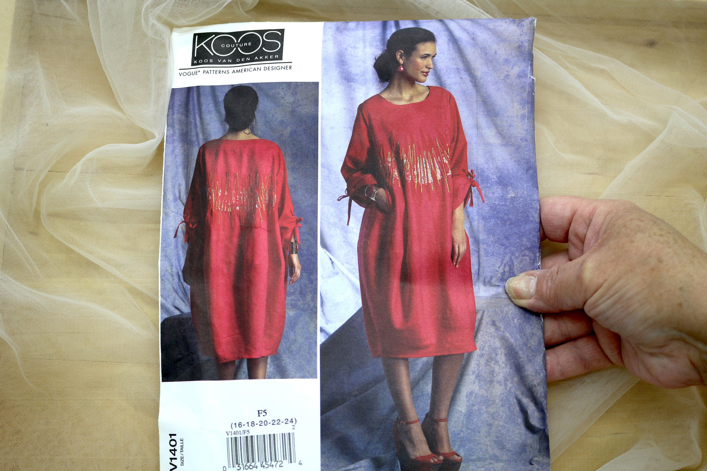 Vogue 1401 Misses Dress Sewing Pattern size 16-24