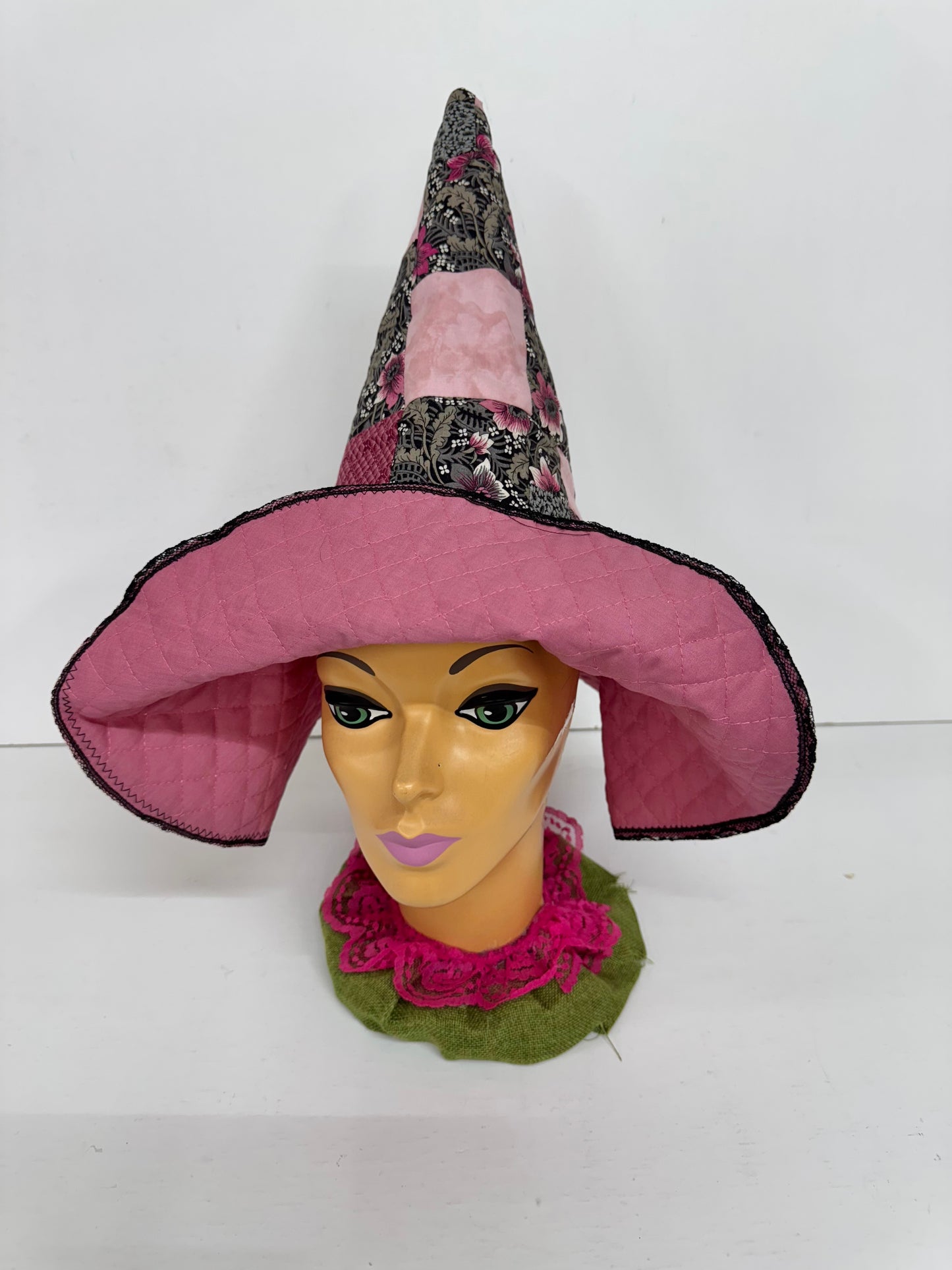 ✨ Handmade Floppy-Brim Witch Hat