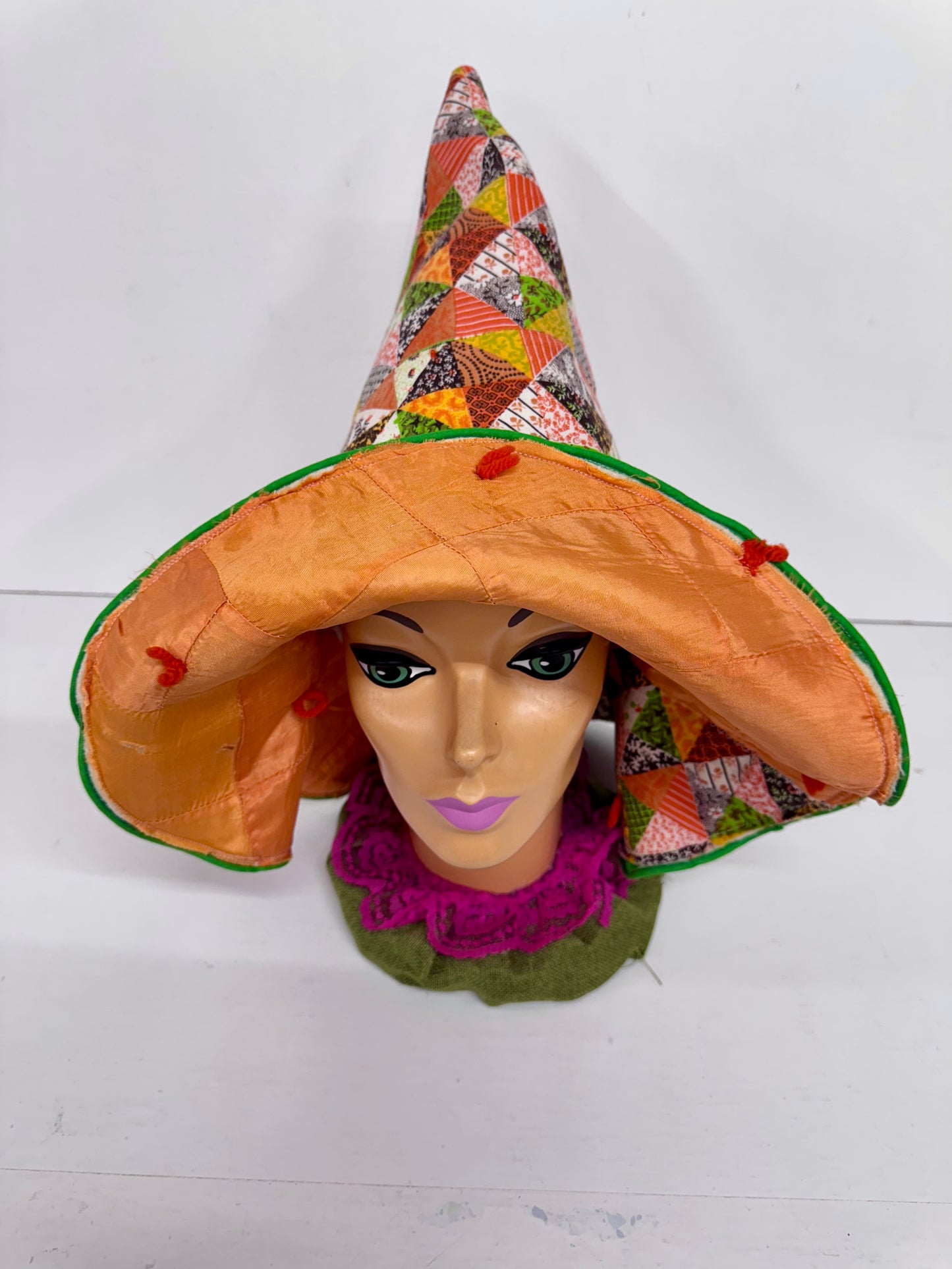 ✨ Handmade Floppy-Brim Witch Hat