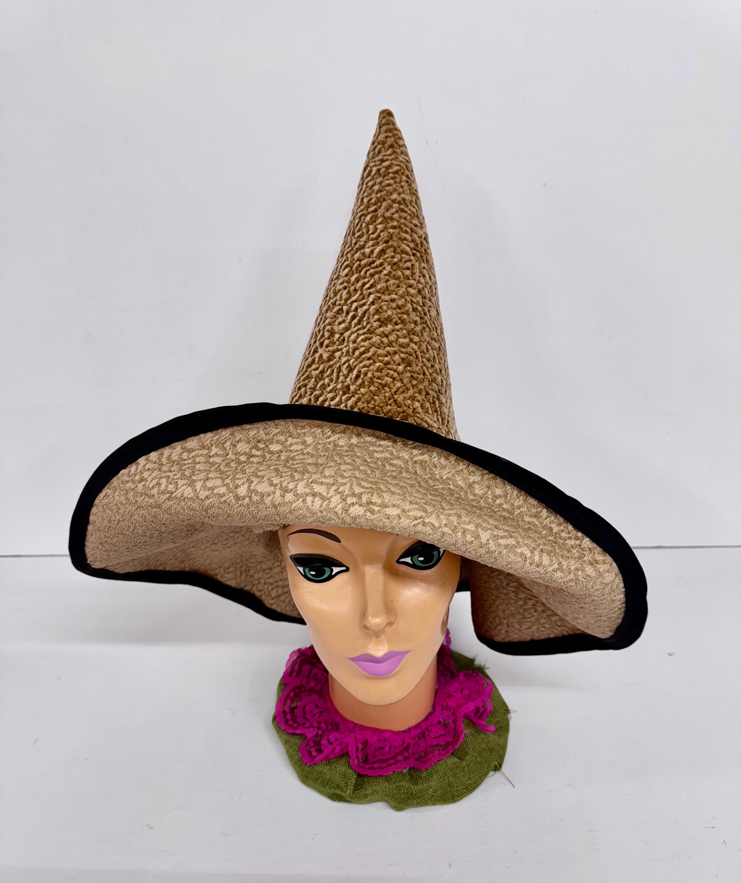 ✨ Handmade Floppy-Brim Witch Hat