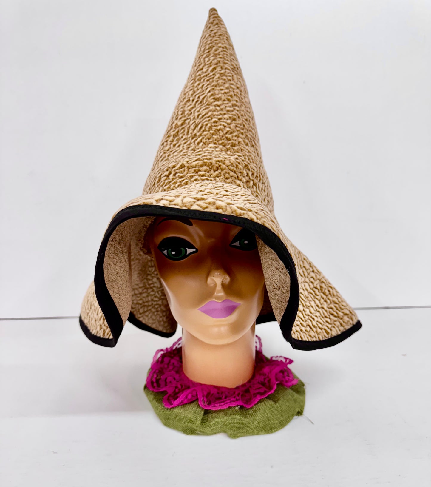 ✨ Handmade Floppy-Brim Witch Hat