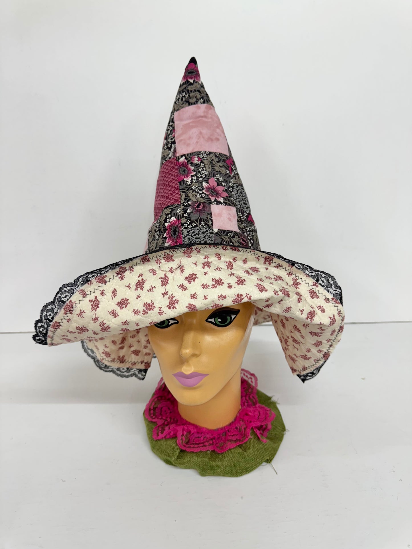 ✨ Handmade Floppy-Brim Witch Hat