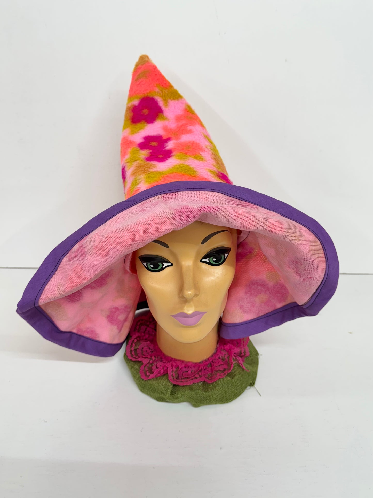 ✨ Handmade Floppy-Brim Witch Hat