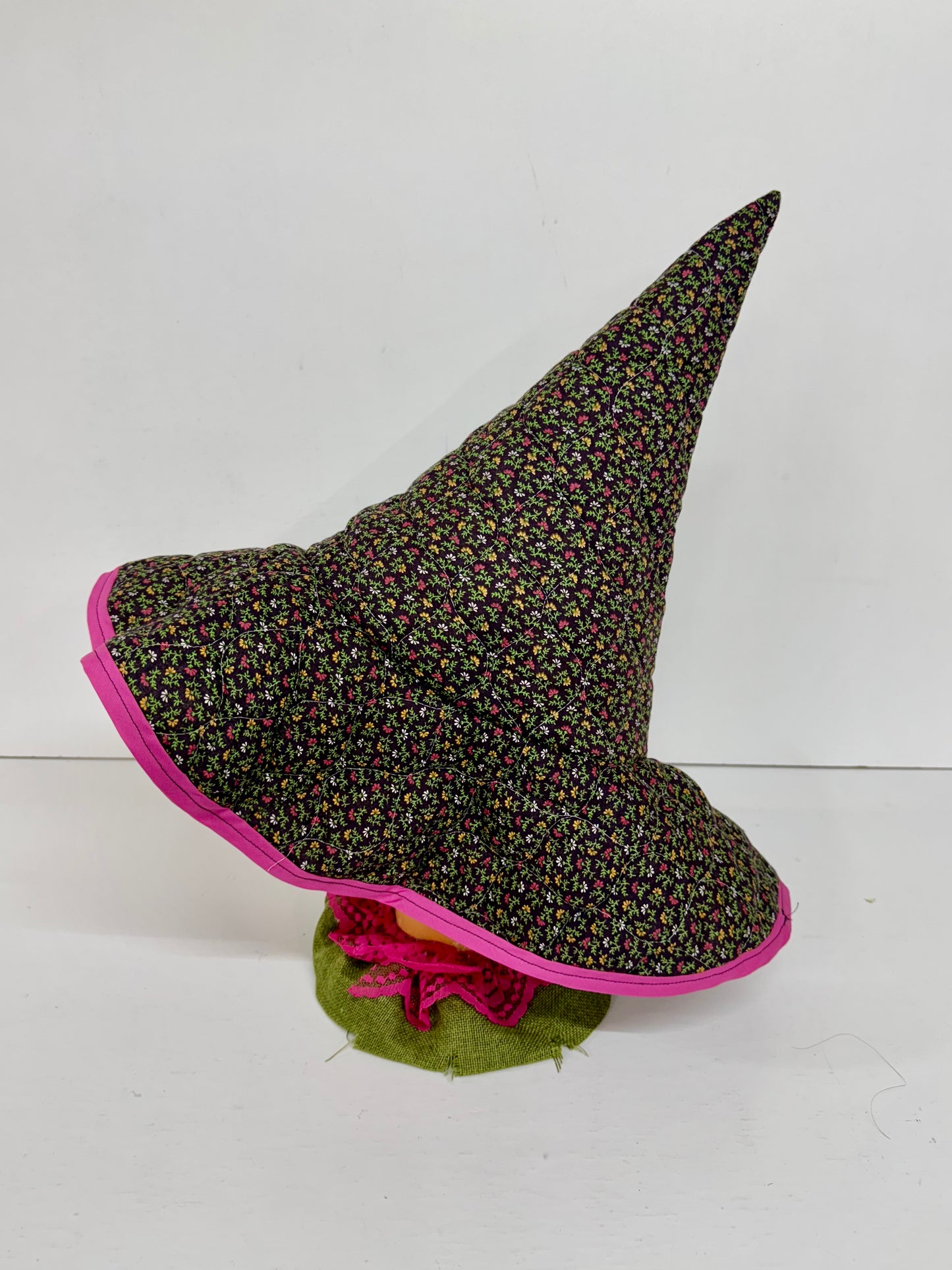 ✨ Handmade Floppy-Brim Witch Hat